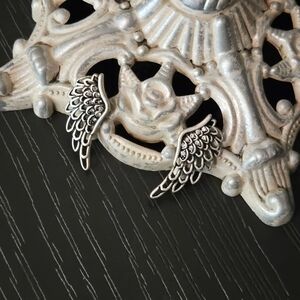 🔮 Y2k American Eagle Silver Wing Earrings